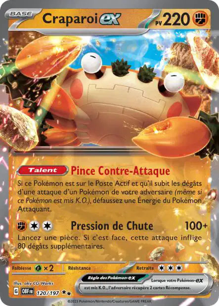 Craparoi Ex -Flammes Obsidiennes - 120/197