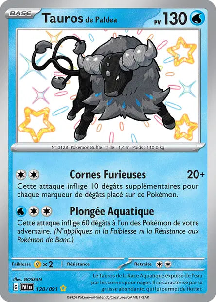 Tauros shiny- Destinées de Paldea - 120/091