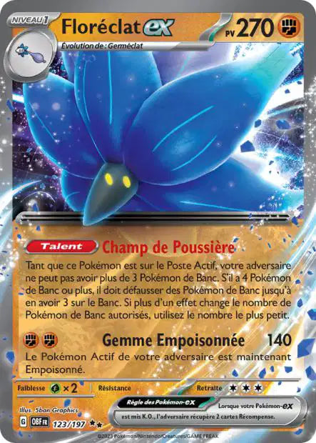 Floreclat Ex -Flammes Obsidiennes - 123/197