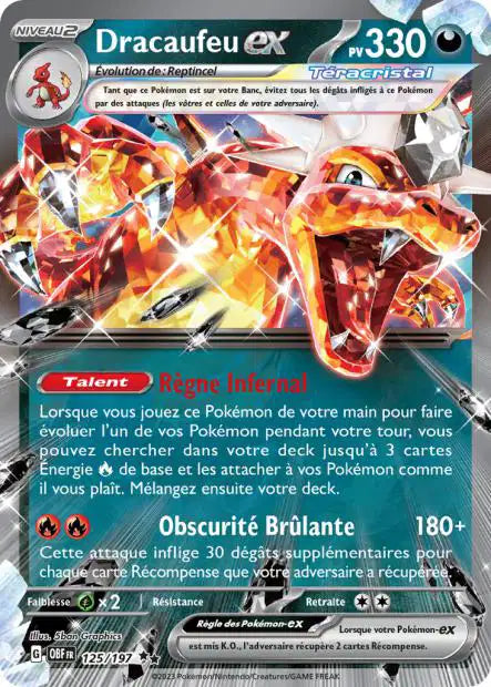 Dracaufeu Ex - Flammes Obsidiennes  - 125/197