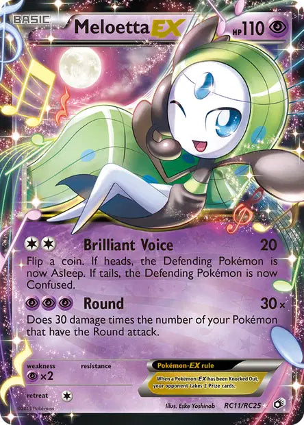Meloetta Ex - Legendary Treasure - RC11/RC25