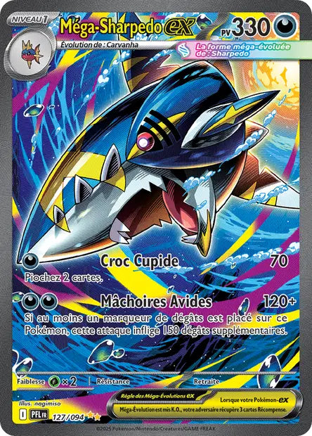 Mega Sharpedo Alternative - Flammes Fantasmagoriques -127/94