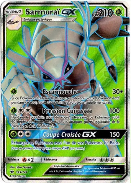 Sarmurai GX Full art - Ombres Ardentes -129/147