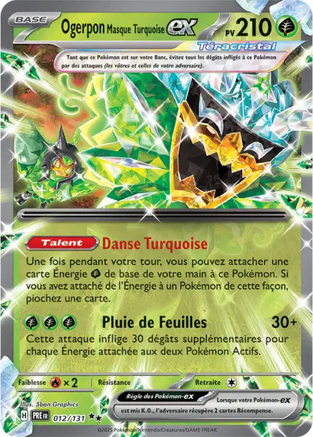 Ogerpon Masque Turquoise Ex -Evolutions Prismatiques - 012/131
