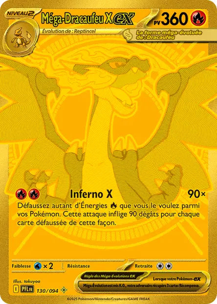 Dracaufeu Gold - Flammes Fantasmagoriques -130/94