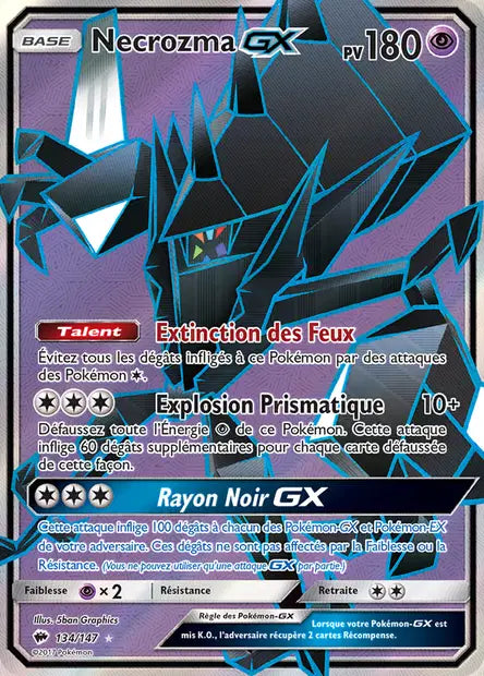 Necrozma GX Full art - Ombres Ardentes -  134/147