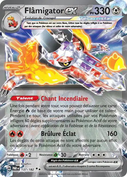 Flamigator Ex - Faille Paradoxe - 137/182