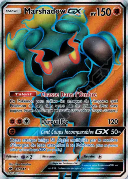 Marshadow GX Full art - Ombres Ardentes -137/147
