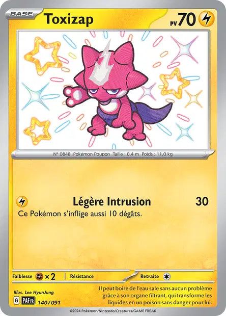 Toxizap shiny- Destinées de Paldea - 140/091