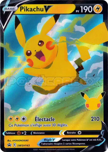 Pikachu V - Promo Célébration - SWSH143