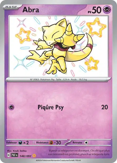 Abra Shiny- Destinées de Paldea - 148/091
