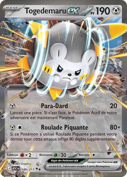 Togedemaru Ex - Héros Transcendants  - 149/217