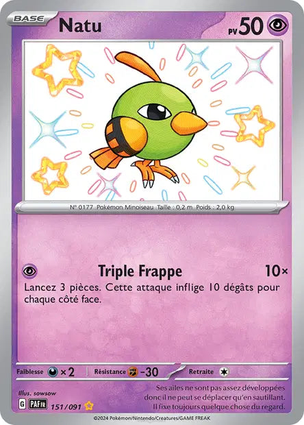 Natu shiny- Destinées de Paldea - 151/091