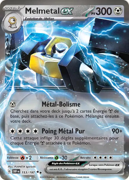 Melmetal Ex -Flammes Obsidiennes - 153/197