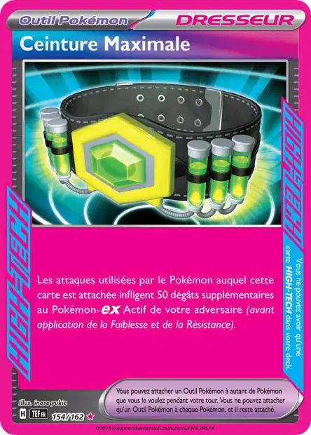 Ceinture maximale - Forces Temporelles - 154/162