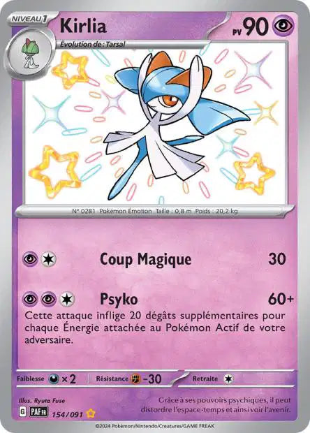 Kirlia Shiny- Destinées de Paldea - 154/091