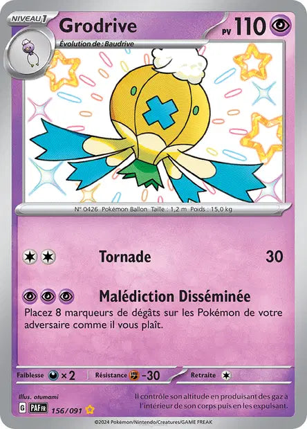 Grodrive shiny- Destinées de Paldea - 156/091