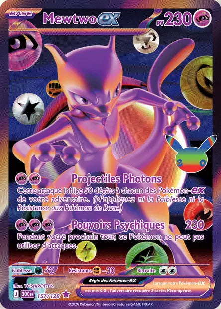Mewtwo Ex FUR - 30e Anniversaire -157/128