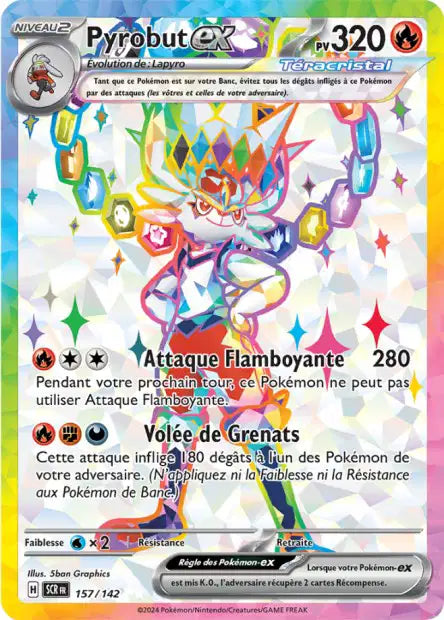 Pyrobut Ex Full art- Couronne Stellaire - 157/142