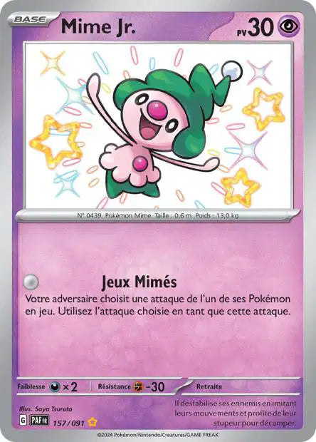 Mime Jr Shiny- Destinées de Paldea - 157/091