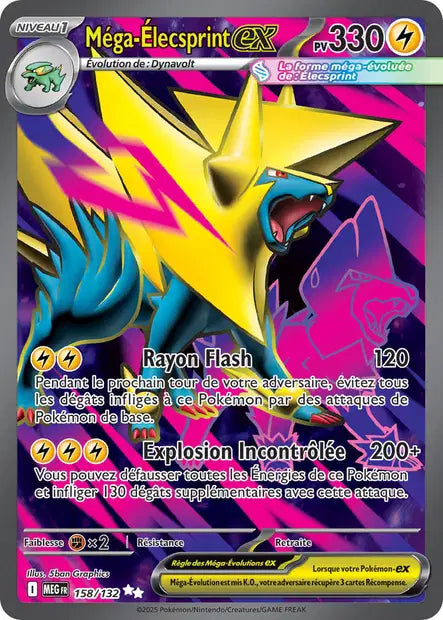 Mega Elecsprint Ex Full art  -Méga Evolution  -158/132