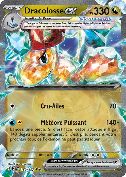 Dracolosse Ex -Flammes Obsidiennes - 159/197