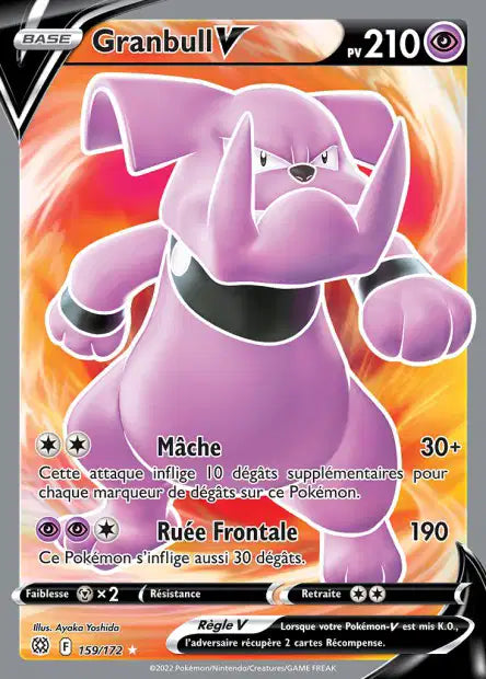 Granbull V Full art - Star Etincelante  - 159/172