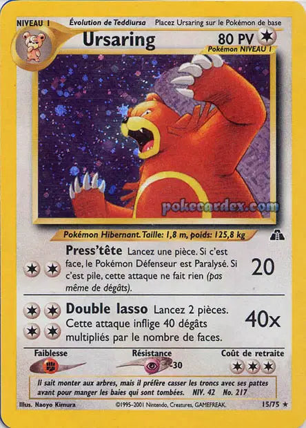 Ursaring holo  - Néo Discovery - 15/75