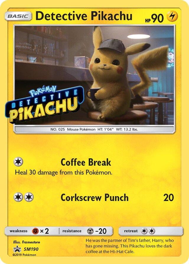 Pikachu holo - Promo Stamp Detective Pikachu - SM170