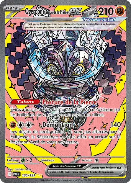 Ogerpon Masque de Pierre Ex Alternative -Evolutions Prismatiques - 160/131