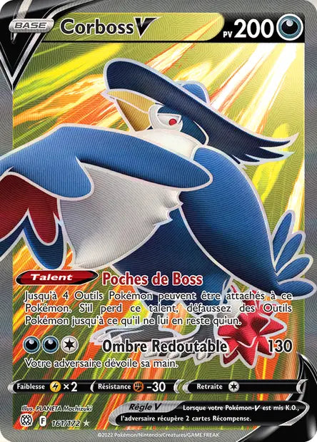 Corboss V Full art - Stars Etincelantes - 161/172