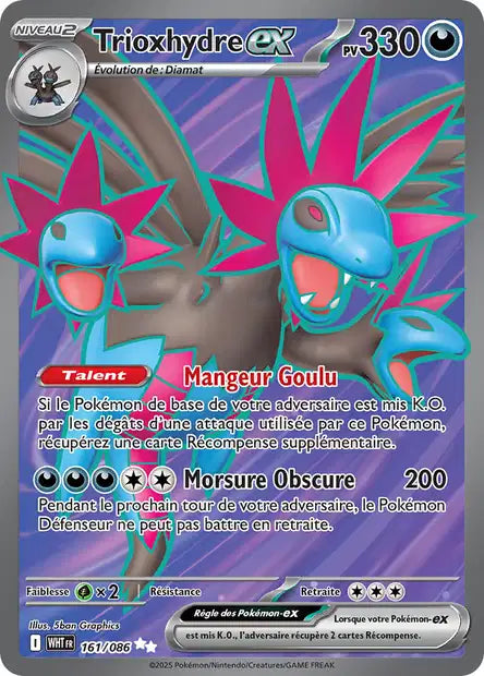 Trioxhydre Ex Full art  - Flamme Blanche  - 161/086