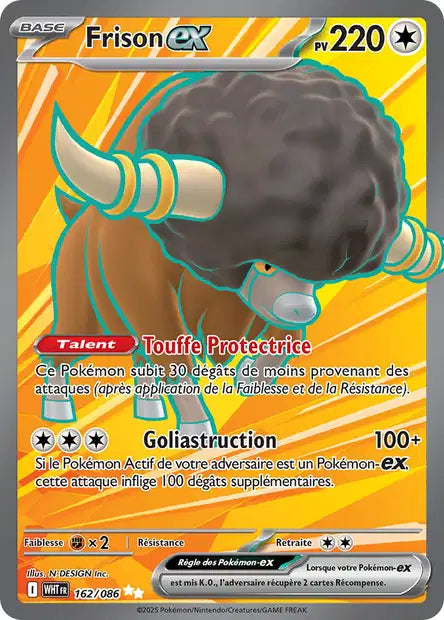Frison Ex Full art  - Flamme Blanche  - 162/086