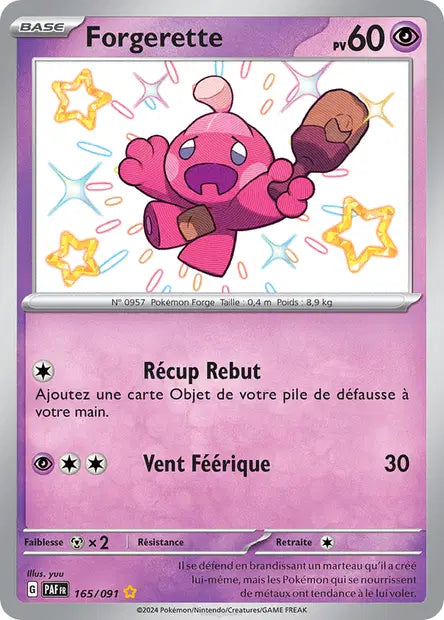Forgerette shiny- Destinées de Paldea - 165/091
