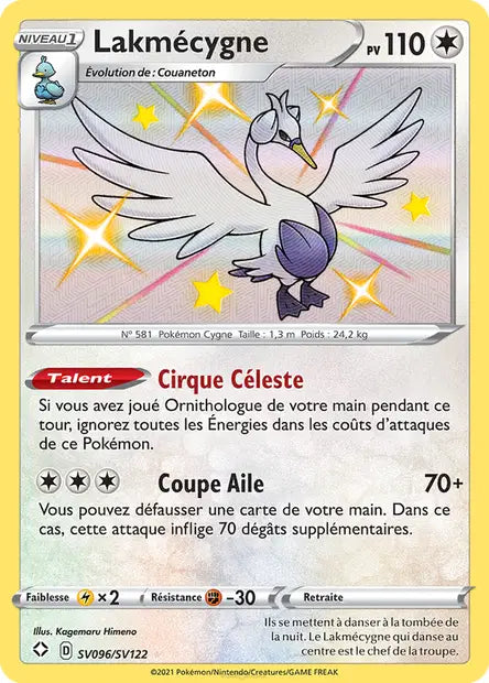 Lakmecygne Shiny  - Destinées Radieuses - SV096/SV122