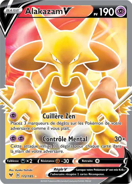 Alakazam V Full art  - Voltage Eclatant - 172/185