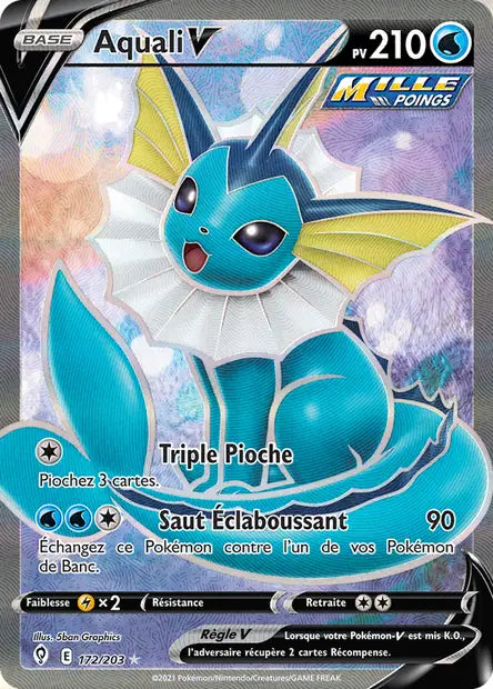 Aquali V Full art  - Evolution Céleste - 172/203