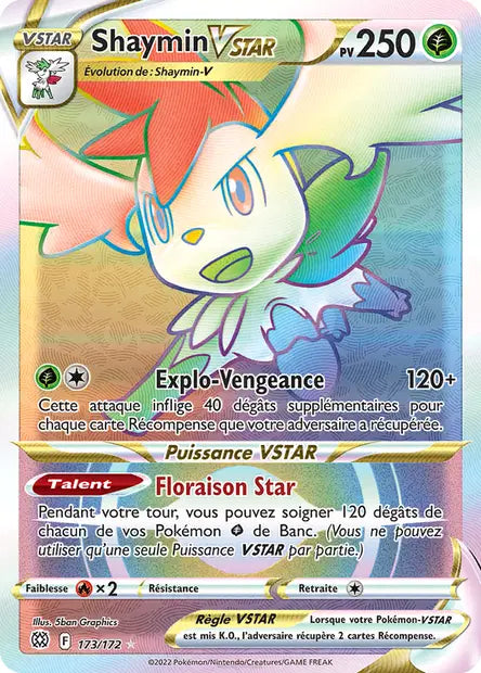 Shaymin Vstar Rainbow - Stars Etincelantes - 173/172