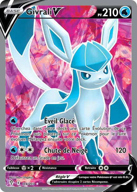 Givrali V Full art  - Evolution Céleste - 174/203