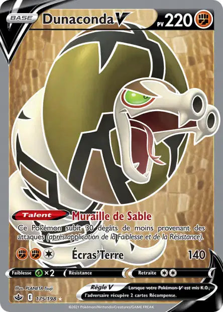 Dunaconda V Full art - Règne de glace - 175/198