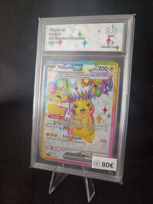 Pikachu Ex Full art Collect Aura 9.5 - Etincelles Déferlantes - 249/191