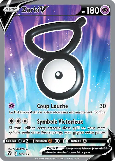 Zarbi V Full art - Tempête argentée   - 176/195