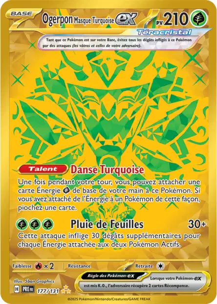 Ogerpon Ex Gold  -Evolutions Prismatiques - 177/131