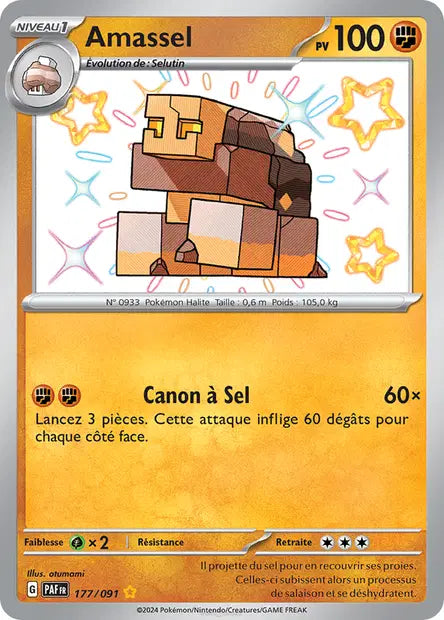 Amassel shiny- Destinées de Paldea - 177/091