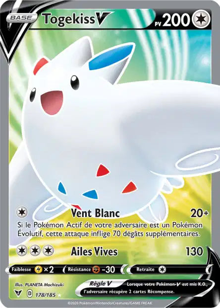 Togekiss Pharamp V Full art  - Voltage Eclatant - 178/185