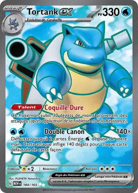 Tortank Ex Full art - 151 - 184/165