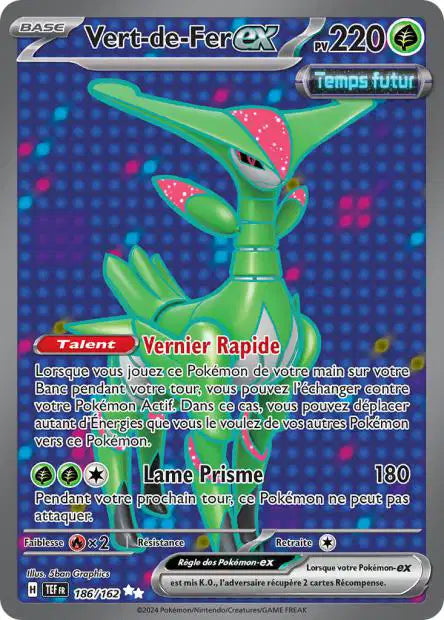 Vert de Fer Ex full art - Forces Temporelles - 186/162