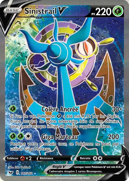 Sinistrail V Full art - Epée et Bouclier - 187/202
