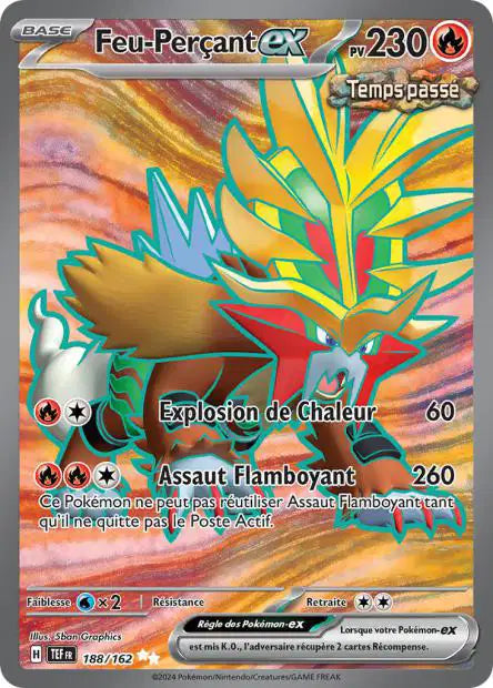 Feu Perçant Ex full art - Forces Temporelles - 188/162