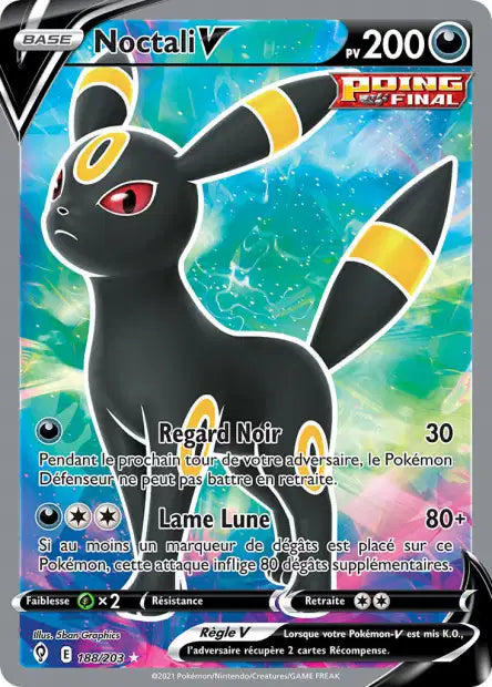 Noctali V Full art  - Evolution Céleste - 188/203
